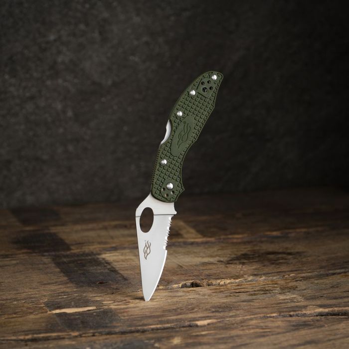 Ніж складаний кишеньковий Firebird F759MS (7.5 см) 440C / Nylon glass fiber зелений