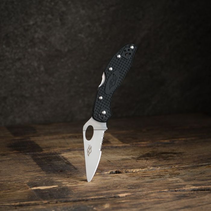 Ніж складаний кишеньковий Firebird F759MS (7.5 см) 440C / Nylon glass fiber чорний
