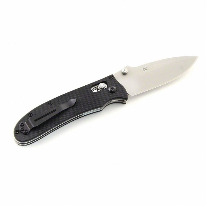 Ніж складаний туристичний Ganzo G704 ( 8.6 см) 440С / G10 чорний