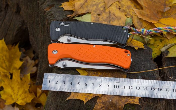 Ніж складаний туристичний Ganzo G722 (9 см) 440C / G10 помаранчевий