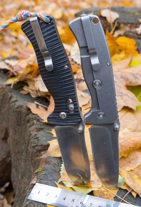 Ніж складаний туристичний Ganzo G722 (9 см) 440C / G10 помаранчевий