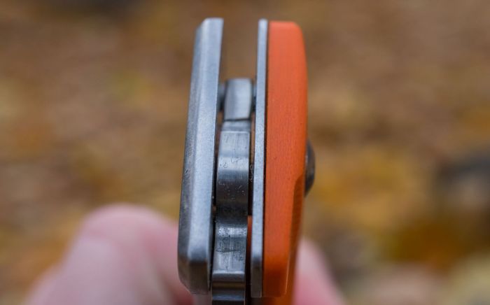 Ніж складаний туристичний Ganzo G722 (9 см) 440C / G10 помаранчевий