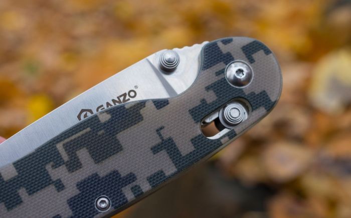 Ніж складаний туристичний Ganzo G727M (8.9 см) 440С / G10 чорний