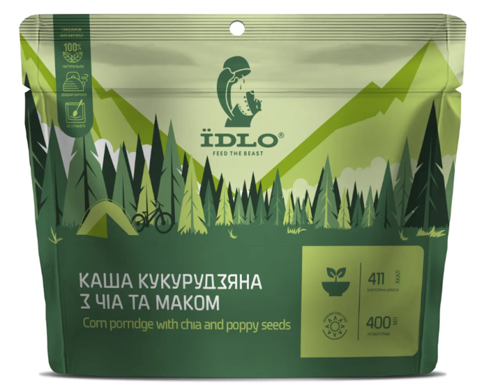 Каша кукурудзяна з чіа та маком