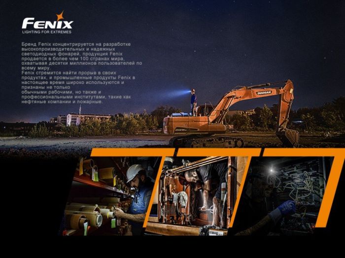 Ліхтар налобний Fenix HM61R + Складний ніж Ruike S22 Чорний