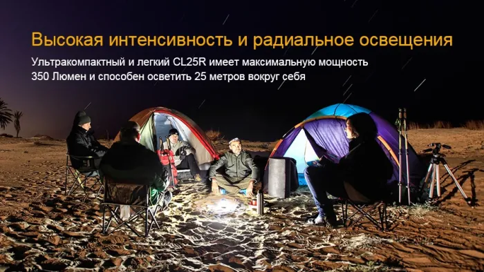 Ліхтар кемпінговий Fenix CL25R чорний