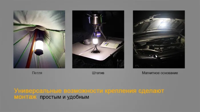 Ліхтар кемпінговий Fenix CL25R чорний