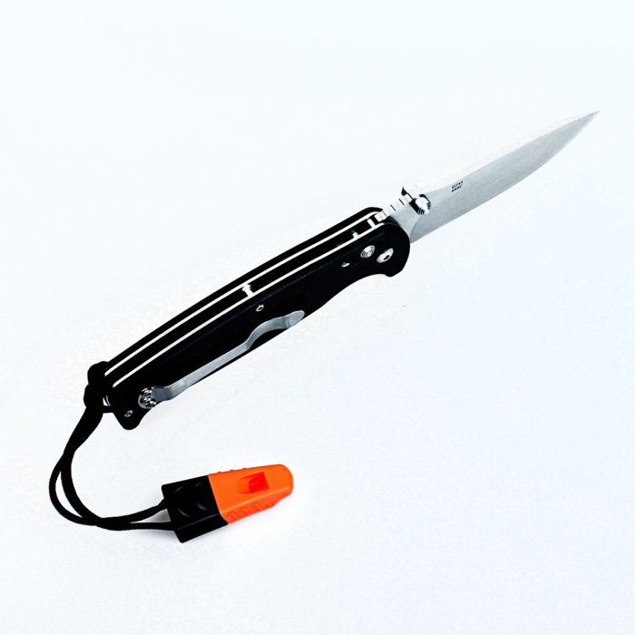 Ніж складаний туристичний Ganzo G7412 (8.9 см) 440C / G10 чорний