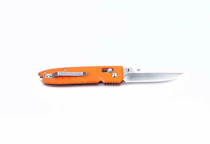 Ніж складаний туристичний Ganzo G746-1 ( 8.5 см) 440С / G10 помаранчевий