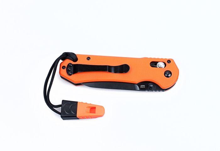 Ніж складаний туристичний Ganzo G7453-WS ( 9 см) 440С / G10 помаранчевий
