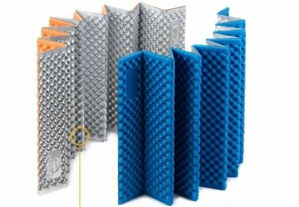 Килимок складний IXPE Naturehike NH19QD008, алюмінієва плівка, 185x56х1,8 см, помаранчевий