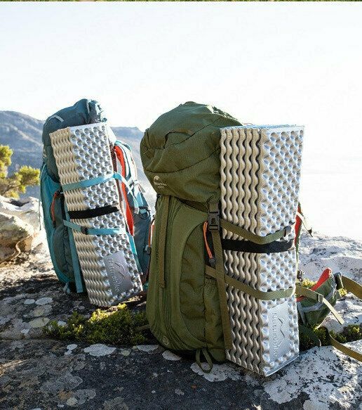 Килимок складний IXPE Naturehike NH19QD008, алюмінієва плівка, 185x56х1,8 см, сірий