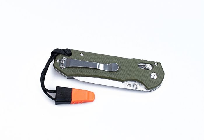 Ніж складаний туристичний Ganzo G7452-WS ( 9 см) 440С / G10 помаранчевий