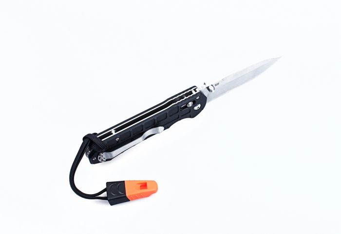 Ніж складаний туристичний Ganzo G7452P-WS ( 9 см) 440С / G10 помаранчевий текстурований