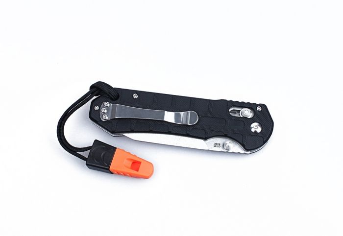 Ніж складаний туристичний Ganzo G7452P-WS ( 9 см) 440С / G10 помаранчевий текстурований