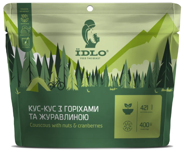Кус-кус з горіхами та журавлиною