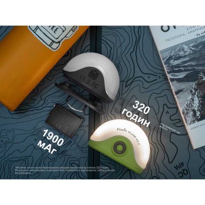 Ліхтар кемпінговий Fenix CL20R Pro, зелений