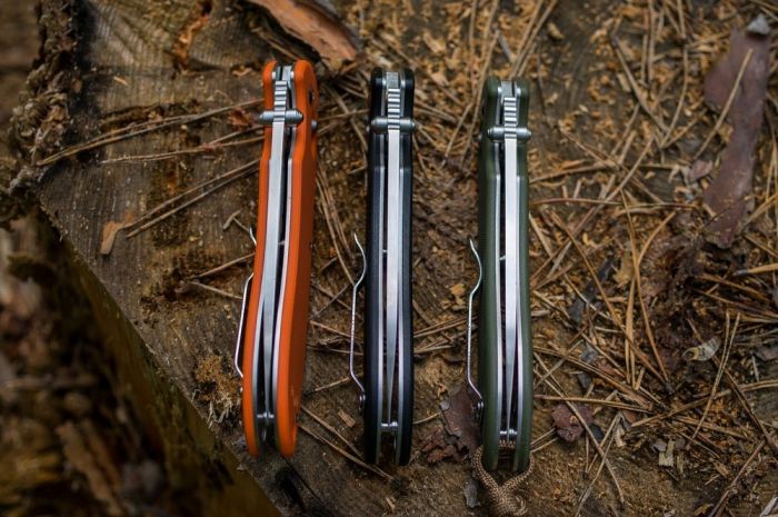 Ніж складаний туристичний Ganzo G740 (9.5 см) 440C / G10 зелений