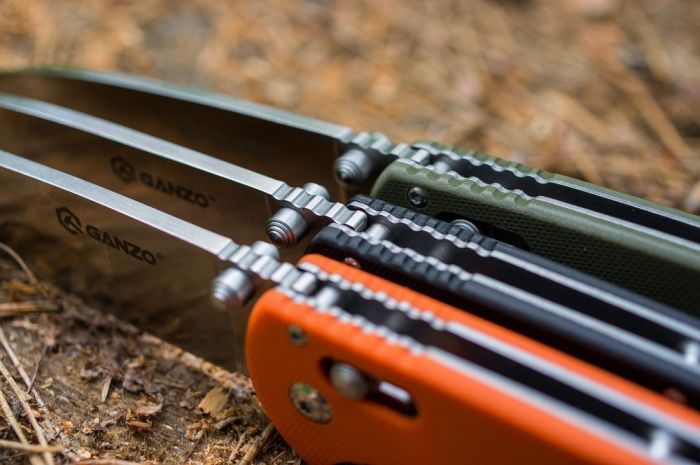 Ніж складаний туристичний Ganzo G740 (9.5 см) 440C / G10 зелений