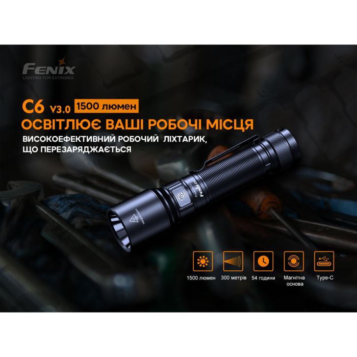 Ліхтар ручний Fenix C6V3.0 блакитний | Лімітована серія