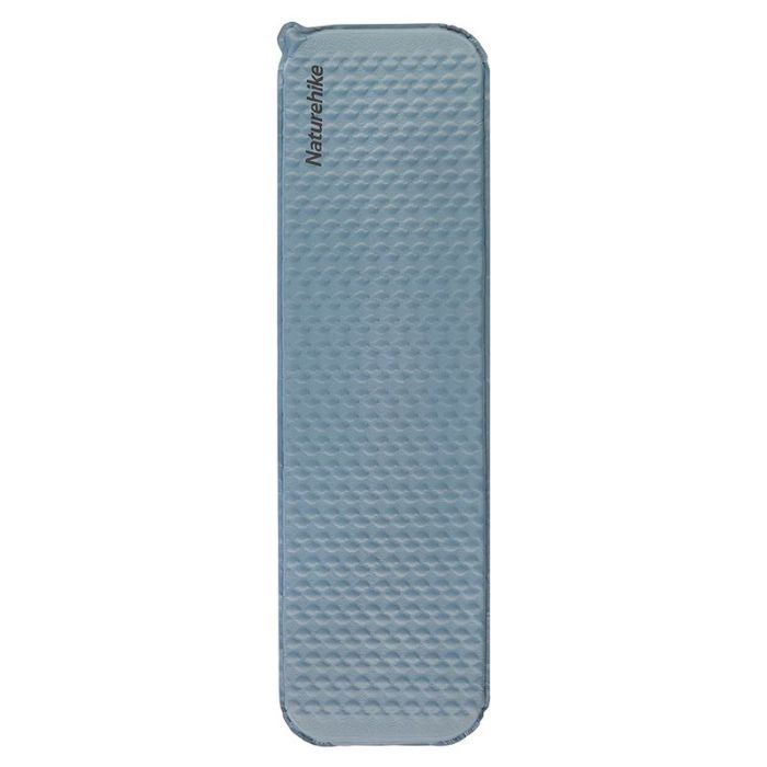 Матрац туристичний надувний одномісний  Naturehike CNK2300DZ013, 185x55x3.5 см, блакитний, прямокутний