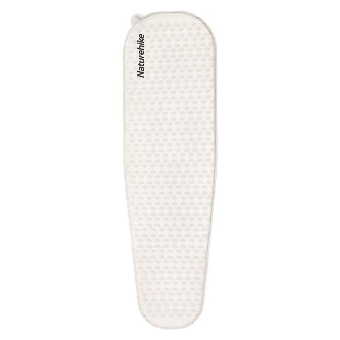 Матрац туристичний надувний одномісний  Naturehike CNK2300DZ013, 185x55x3.5 см, світло-сірий, овальний