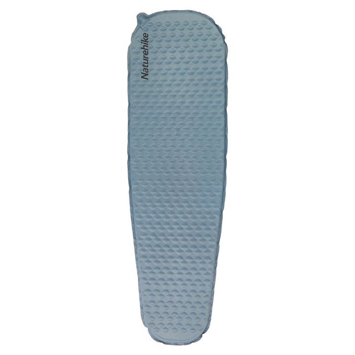 Матрац туристичний надувний одномісний  Naturehike CNK2300DZ013, 185x55x3.5 см, блакитний, овальний