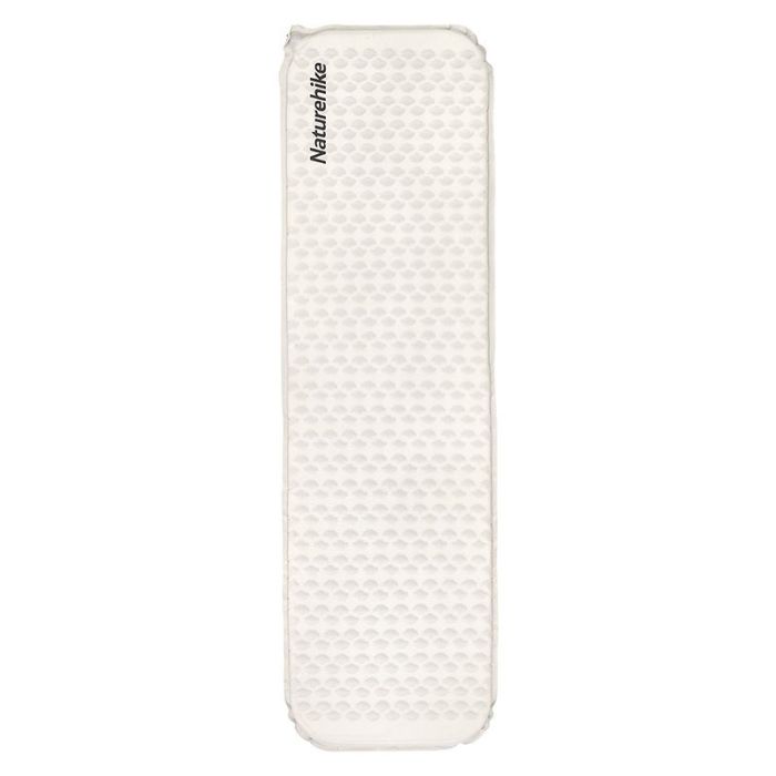 Матрац туристичний надувний одномісний  Naturehike CNK2300DZ013, 185x55x3.5 см, світло-сірий, прямокутний