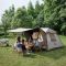 Намет з навісом Naturehike Village CNK2300ZP022, коричневий малий