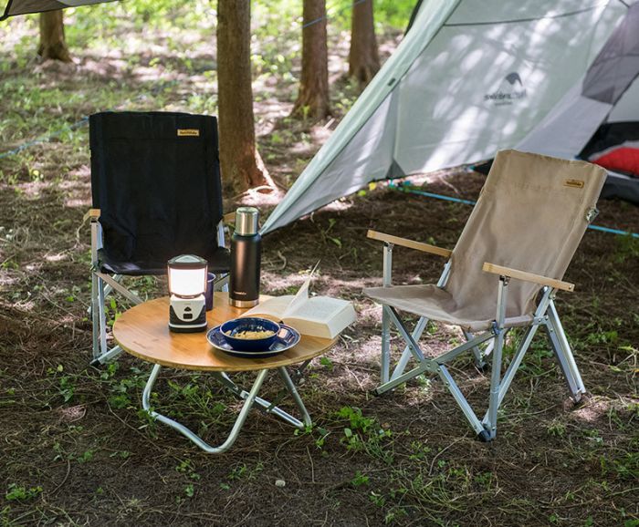 Крісло складане Naturehike Shangye NH19JJ004, алюміній, чорний
