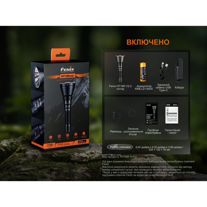 Далекобійний ліхтар Fenix HT18R v.2.0