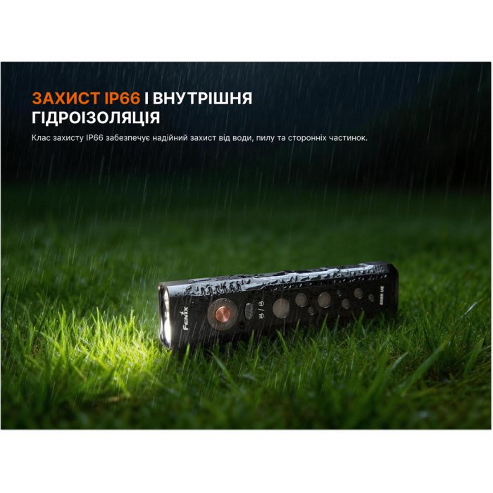 Ліхтар Fenix E08R UE, чорний