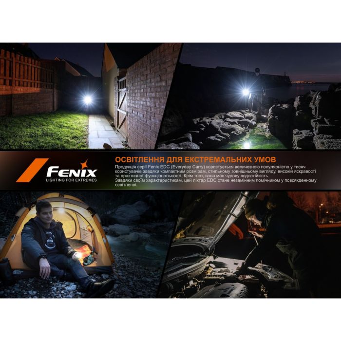 Ліхтар Fenix E06R PRO, зелений