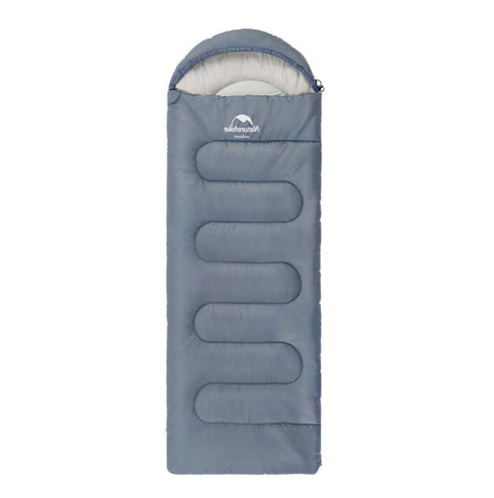 Спальний мішок Naturehike Y150L NH21MSD08, правий, сіро-блакитний