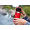 Портативна еспресо-кавоварка Wacaco Nanopresso червона з чохлом, механічна, для меленої кави