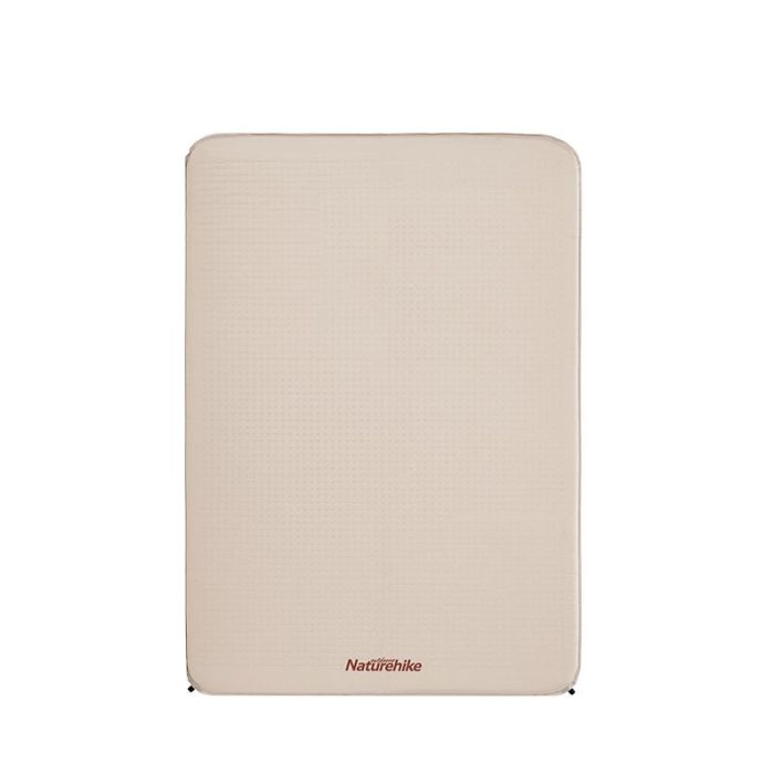 Матрац туристичний самонадувний двомісний Naturehike NH20DZ002, 196x130x6 см, бежевий