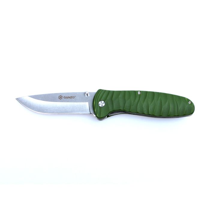 Ніж складаний туристичний Ganzo G6252 (8.9 см) BDR4116 / fiberglass зелений