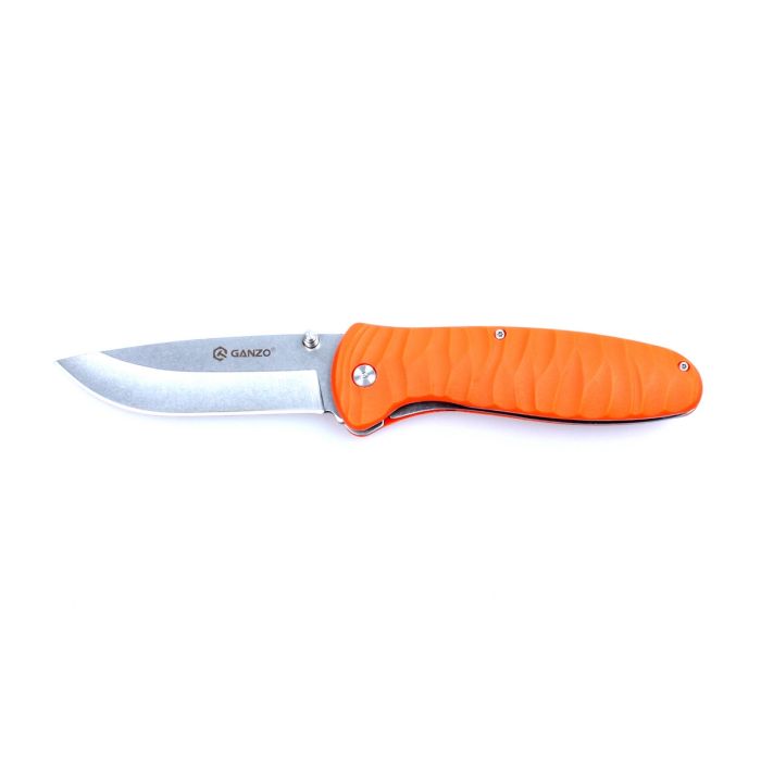 Ніж складаний туристичний Ganzo G6252 (8.9 см) BDR4116 / fiberglass помаранчевий