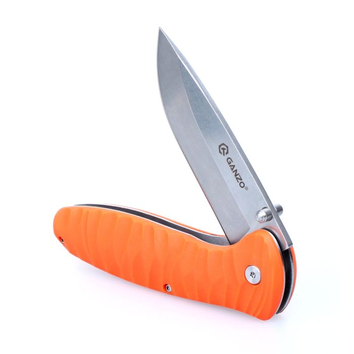 Ніж складаний туристичний Ganzo G6252 (8.9 см) BDR4116 / fiberglass помаранчевий