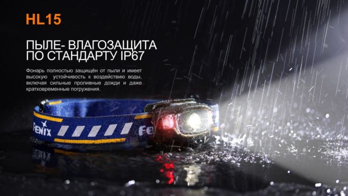 Ліхтар налобний Fenix HL15 чорний