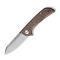 Ніж складаний кишеньковий Sencut Fritch, (7.6 см) 9Cr18MoV / Micarta коричневий