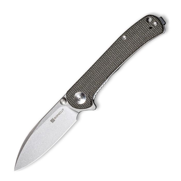Ніж складаний кишеньковий Sencut Scepter, (7.5 см) 9Cr18MoV / Micarta сірий