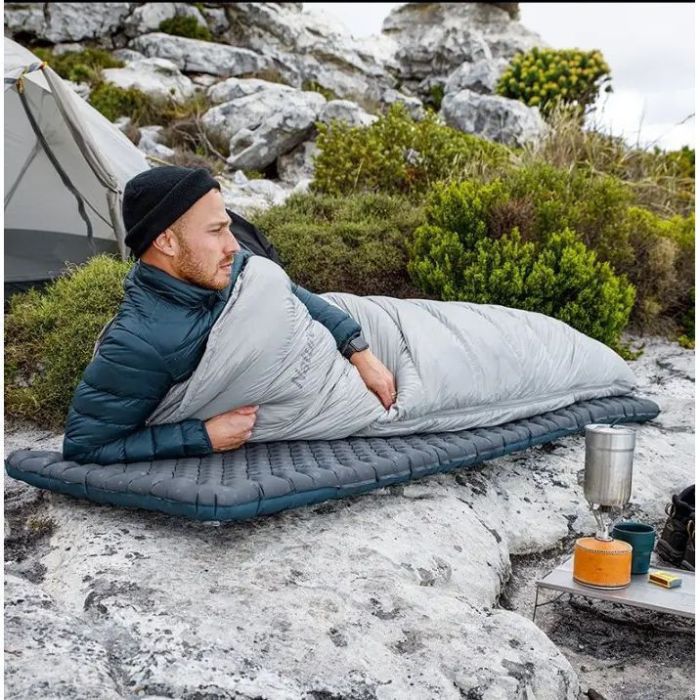 Матрац туристичний надувний одномісний Naturehike CNH22DZ018, надлегкий, 183x64x7 см, зелений, для туризму із мішком для надування