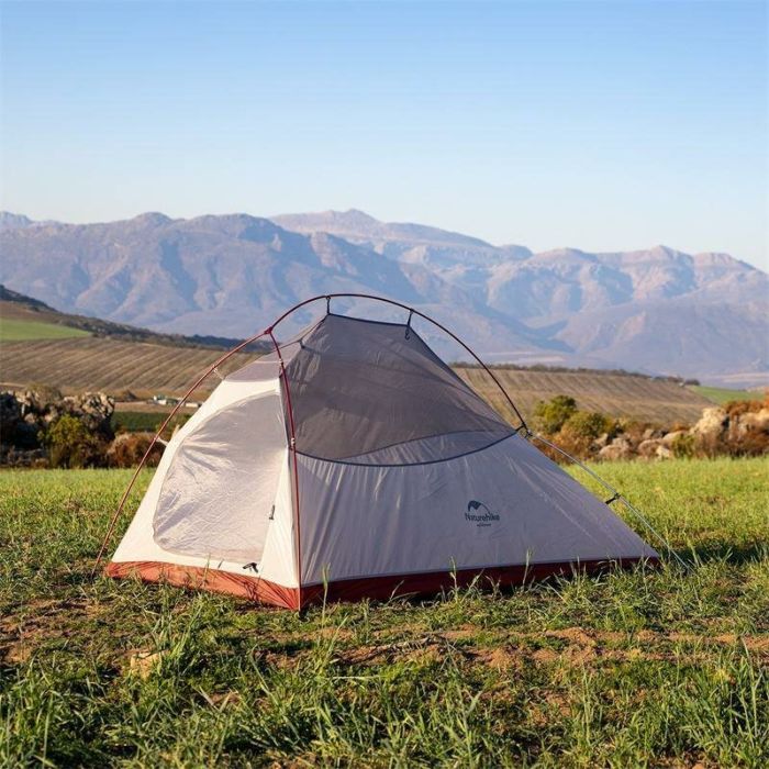 Намет надлегкий двомісний  з футпринтом Naturehike Cloud Up 2 Updated NH17T001-T,  20D, сірий