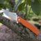 Ніж складаний туристичний Ruike P801-J, (8.6 см) 14C28N /  G10 помаранчевий