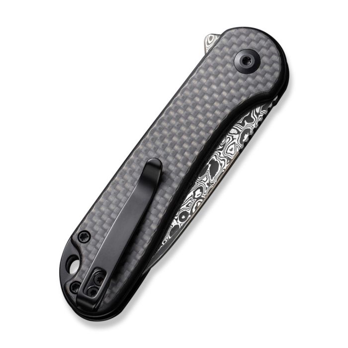 Ніж складаний кишеньковий Civivi Elementum II, (7.5 см) Damascus / Carbon Fiber & G10