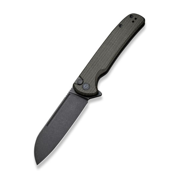 Ніж складаний туристичний Civivi Chevalier, (8.8 см) 14C28N / Micarta темно-зелений
