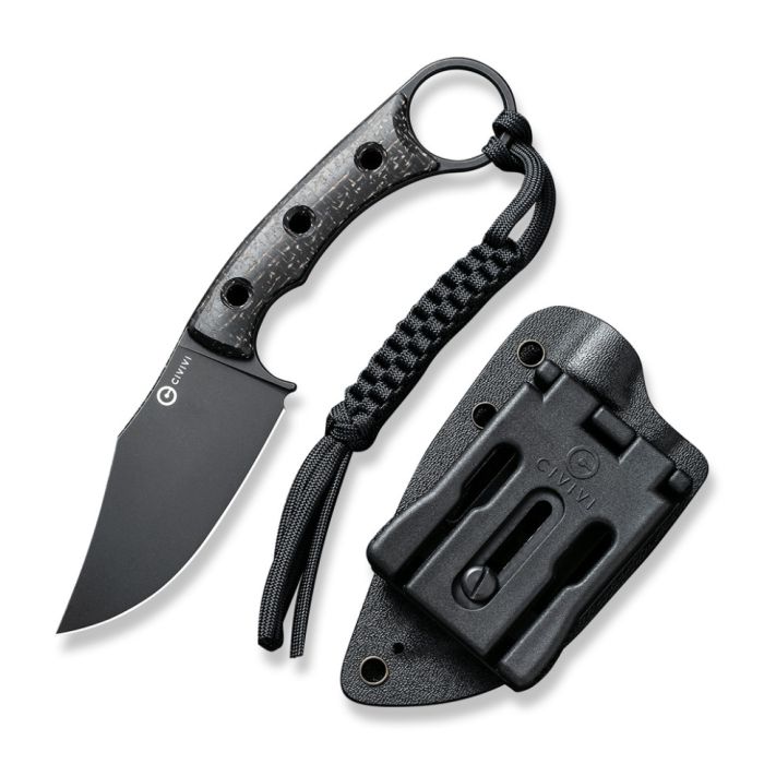 Ніж фіксований тактичний Civivi Midwatch, (8.6 см) N690 / Micarta чорний