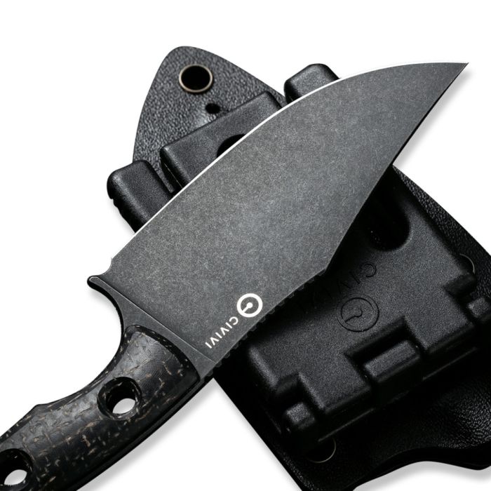 Ніж фіксований тактичний Civivi Midwatch, (8.6 см) N690 / Micarta чорний