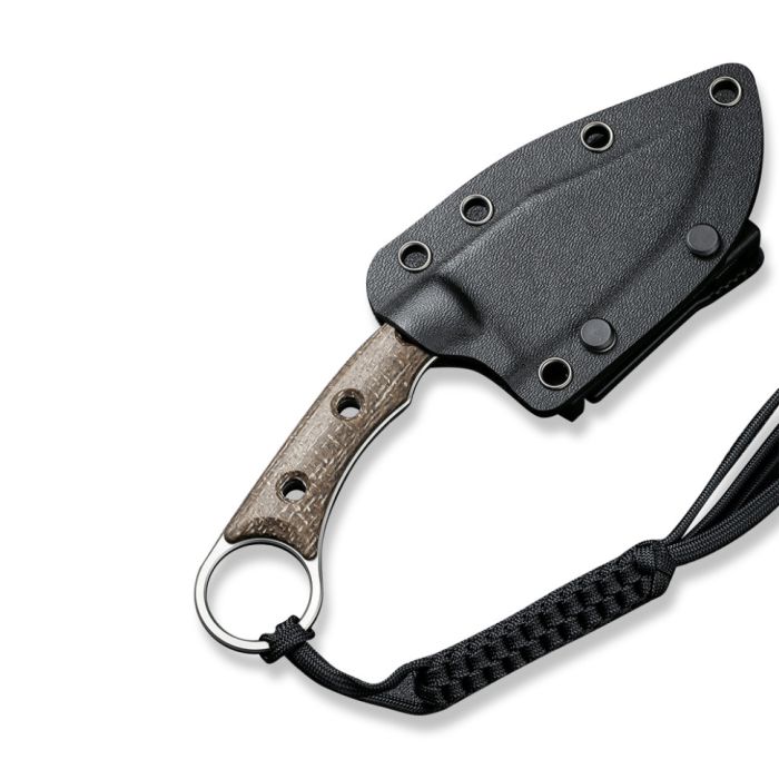 Ніж фіксований тактичний Civivi Midwatch, (8.6 см) N690 / Micarta коричневий